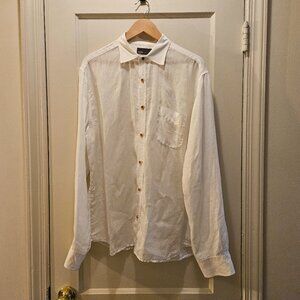 Vince white linen shirt